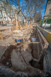 RESTES BALUARD DE BARCELONA 
EXCAVACIONS A LES RAMBLES 2023