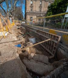 RESTES BALUARD DE BARCELONA 
EXCAVACIONS A LES RAMBLES 2023