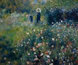 -DONA AMB OMBREL LA EN UN JARDI-
MUSEU THYSSEN