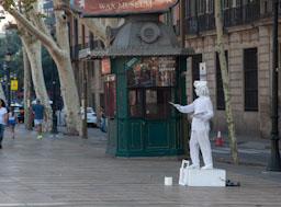 ESTATUA HUMANA RAMBLES DE BARCELONA