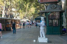 ESTATUA HUMANA RAMBLES DE BARCELONA