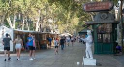 ESTATUA HUMANA RAMBLES DE BARCELONA