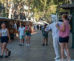 ESTATUA HUMANA RAMBLES DE BARCELONA