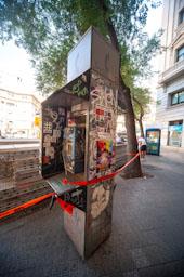 OBRES VIA LAIETANA PLAÇA ANTONI MAURA CABINA TELEFONICA