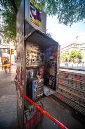 OBRES VIA LAIETANA PLAÇA ANTONI MAURA CABINA TELEFONICA