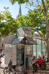 OBRES VIA LAIETANA PLAÇA ANTONI MAURA CABINA TELEFONICA