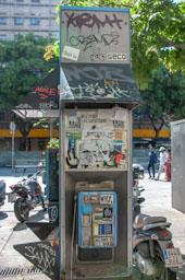 OBRES VIA LAIETANA PLAÇA ANTONI MAURA CABINA TELEFONICA