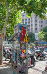 OBRES VIA LAIETANA PLAÇA ANTONI MAURA CABINA TELEFONICA