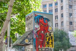 OBRES VIA LAIETANA PLAÇA ANTONI MAURA CABINA TELEFONICA