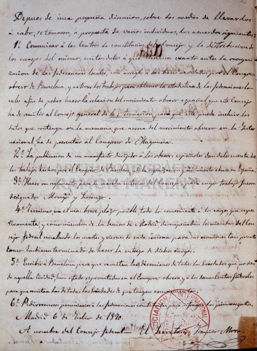 ACTA 1R CONGRES FEDERAL S XIX 
BIBLIOTECA ARUS