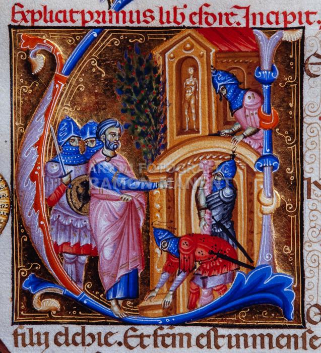 MINIATURA BIBLIA DALMAU DE MUR MUSEU SALES CAPITULARS