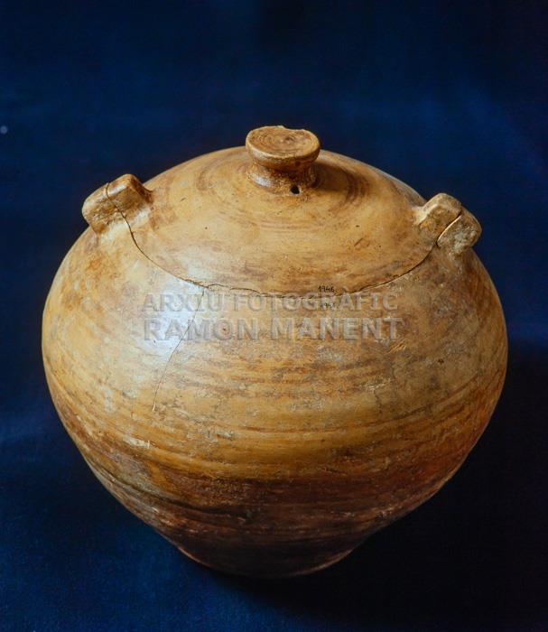 URNA D´ORELLETES PROCEDENT NECRÒPOLIS MAS DE MUSSOL L´ALDEA 
MUSEU DEL MONTSIA