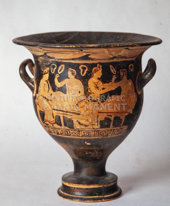 CRÀTERA GREGA EMPURIES FIGURES ROGES 
MUSEU D´EMPURIES