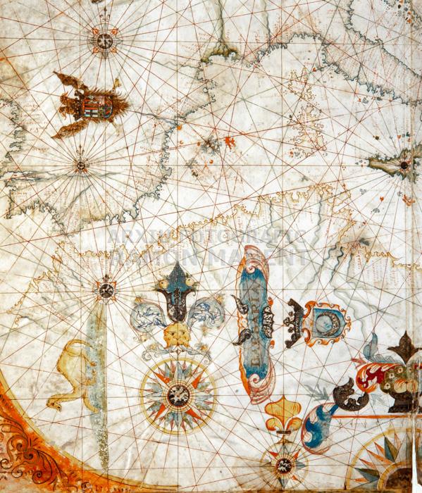 CARTA NAUTICA DE LA MEDITERRANIA ATLES DE MARSELLA 1658 
Nº INV 10257 
M M B