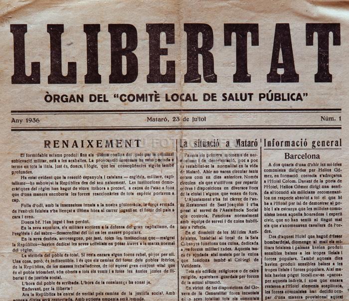 DIARI -LLIBERTAT- Nº 1 
M A S M M