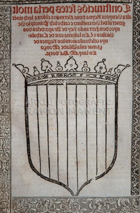 -CONSTITUCIONS DE CATALUNYA- S XVI 
A C A