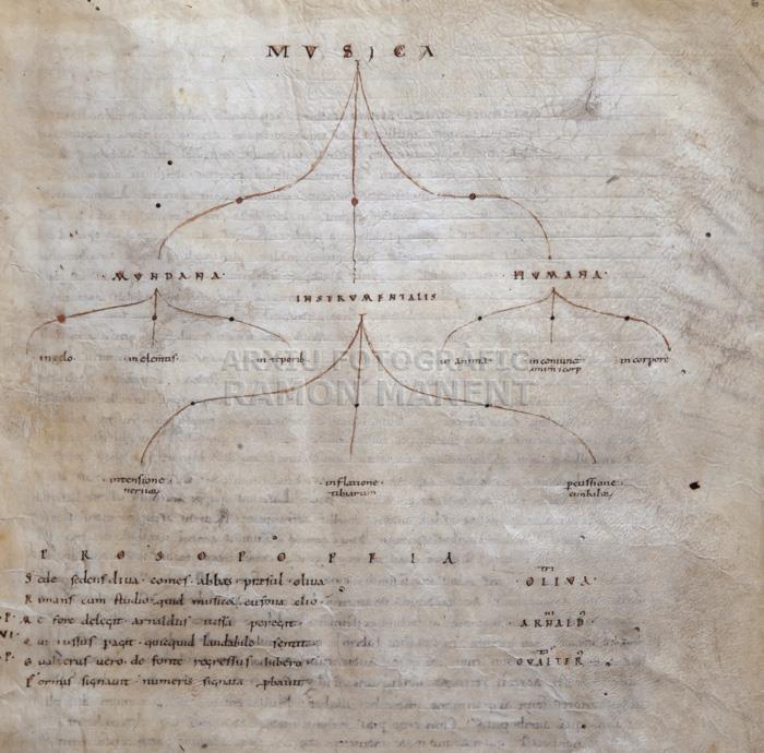 -TRACTAT DE MÚSICA BOECI-
MANUSCRITS DE RIPOLL 
A C A