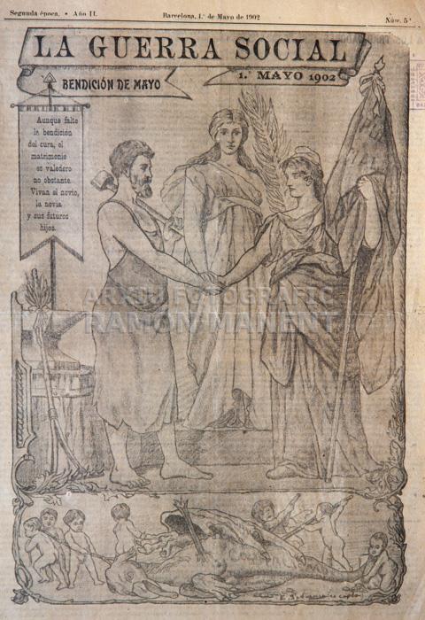 -LA GUERRA SOCIAL- ORGAN FEDERACIÓ ASSOCIACIONS SOCIALISTES DE CATALUNYA 
I M H