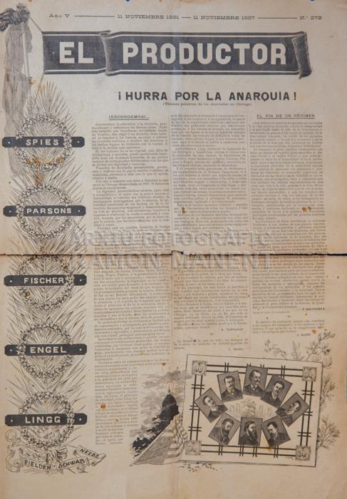 -EL PRODUCTOR-1887
-HURRA POR LA ANARQUIA-
I M H