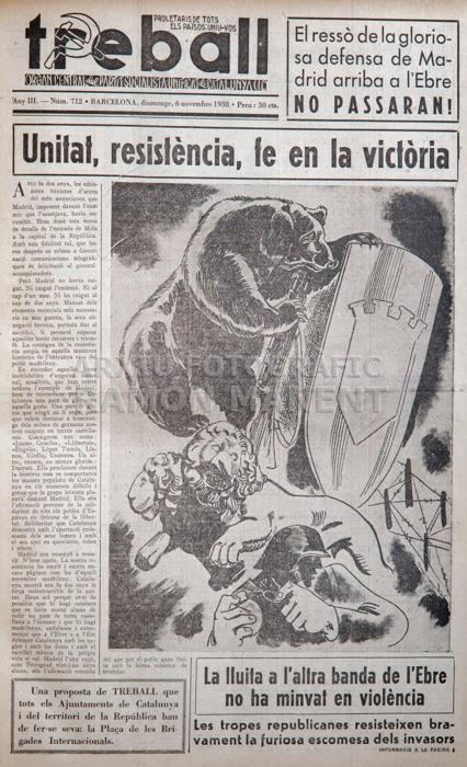 -TREBALL- ORGAN DEL PSUC 6-11-38 I M H B