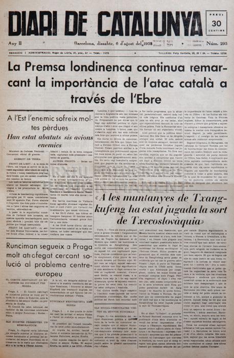 -DIARI DE CATALUNYA- 06-08-1938 
I M H