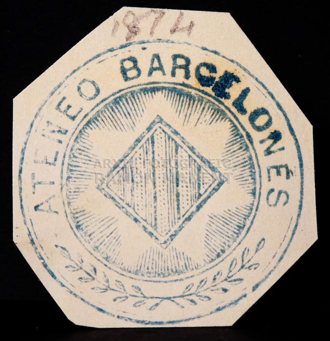 SEGELL -ATENEU BARCELONES- 1874 
I M H