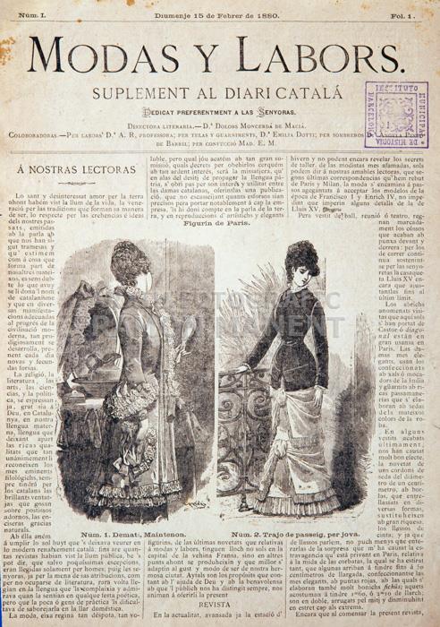 PERIODIC -MODAS I LABORS- SUPLEMENT DEL -DIARI CATALÀ-
I M H