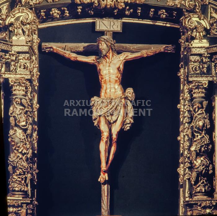 CRIST DE L`AGONIA S XVII 
ESGLESIA DE SANT PERE DE ARIZNOA