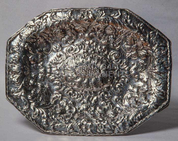 BANDEJA DE PLATA ZARAGOZA SAFATA 
ESGLESIA DE LA MAGDALENA