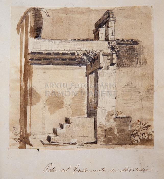 -PATI CONVENT MONTSIÓ- -REVISTA EL RECUERDO- JOSEP MASRIERA 
C P