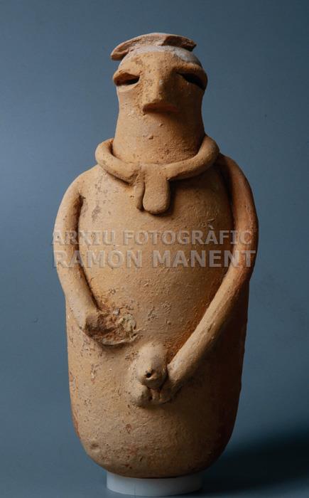 FIGURA PUNICA EIVISSA PROCEDENT DE L`ILLA PLANA ANTROPOMORFE FENICIA 
M A C