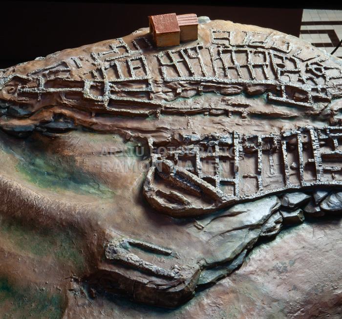 MAQUETA POBLAT IBERIC DE SANT ANTONI CALACEIT S IV-II aC 
M A C