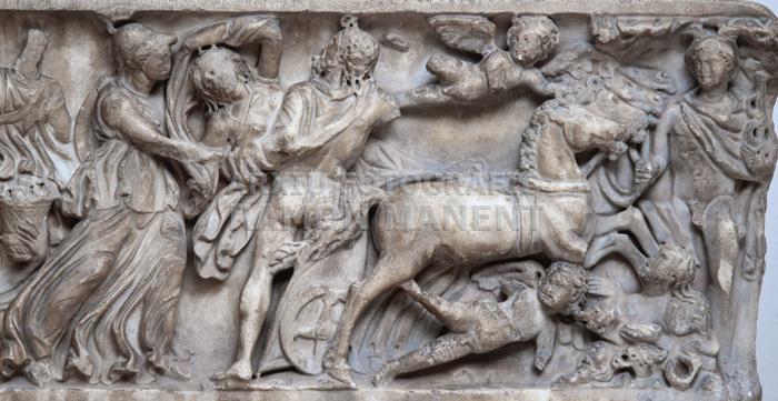 SARCOFEG ROMÀ -RAPTE PROSERPINA-
PROCEDENT DE SANTA POLA (ELX) 
M A C