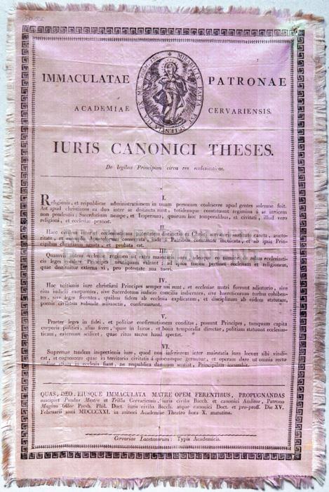 -CONCLUSIONES ACADEMICAS-
UNIVERSITAT DE CERVERA 
ARXIU HISTÒRIC COMARCAL DE CERVERA 
(FONS UNIVERSITAT)