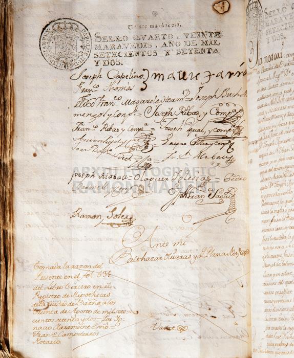 PROTOCOL CONSTITUCIÓ SOCIETAT TÈXTIL 
ARXIU HISTÒRIC DE PROTOCOLS