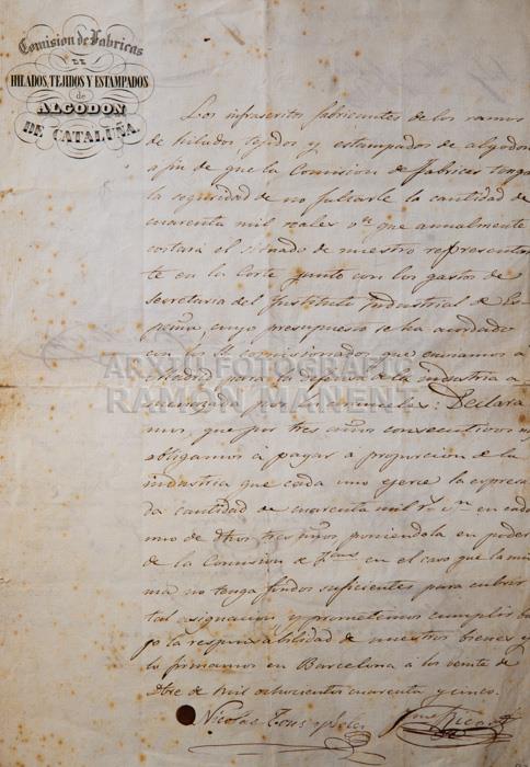 -DESPESES FABRICANTS DE FILATS -
FOMENT DEL TREBALL NACIONAL