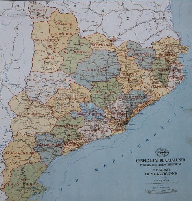-MAPA DEMARCACIONS DE CATALUNYA-
C P