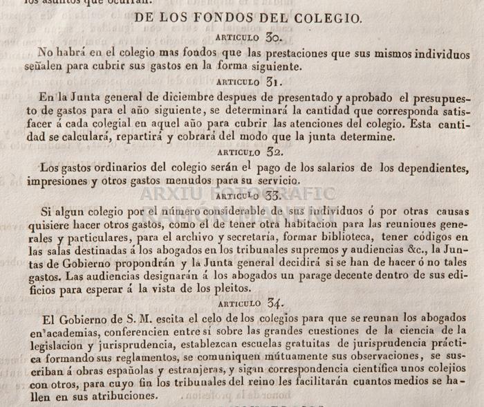 ESTATUTS DEL COL LEGI D´ADVOCATS DETALL 
BIBLIOTECA DEL COL LEGI D´ADVOCATS