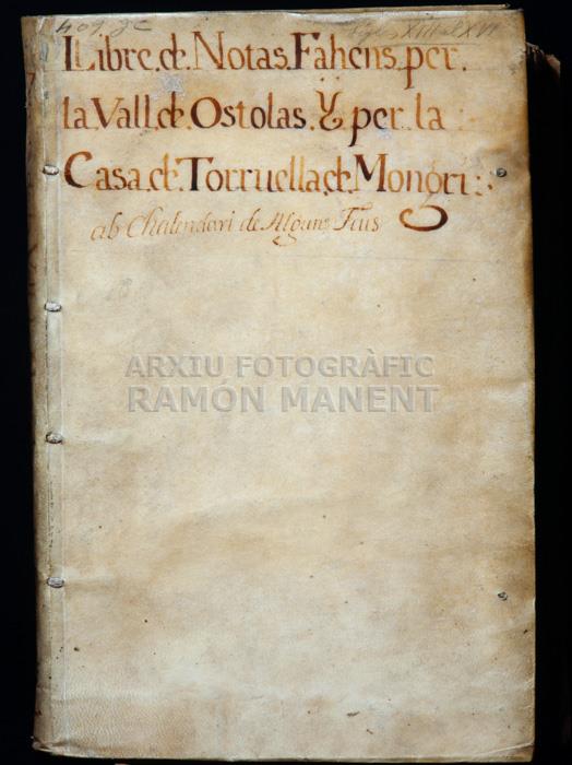 -LLIBRE DE NOTAS-
BIBLIOTECA COL LEGI ADVOCATS