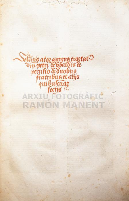 -SOLEMNIS ATQUE -
BIBLIOTECA COL LEGI ADVOCATS-