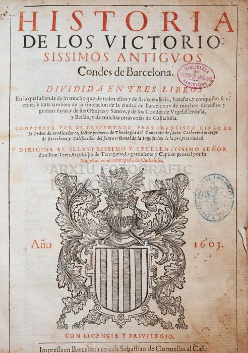 -HISTÓRIA CONDES DE BARCELONA-
BIBLIOTECA COL LEGI ADVOCATS