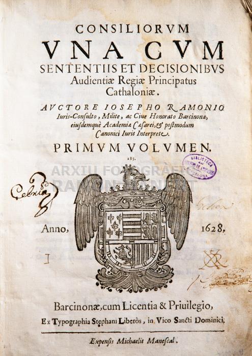 -CONSILIORUM-
BIBLIOTECA COL LEGI ADVOCATS