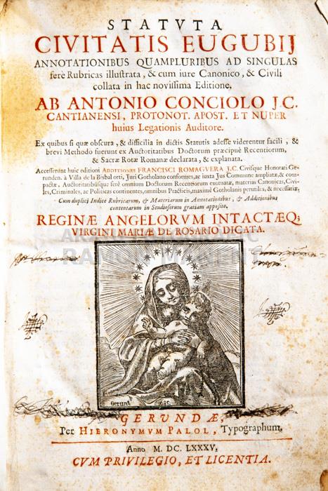 -CIVITATIS EUGUBIJ-
BIBLIOTECA COL LEGI ADVOCATS