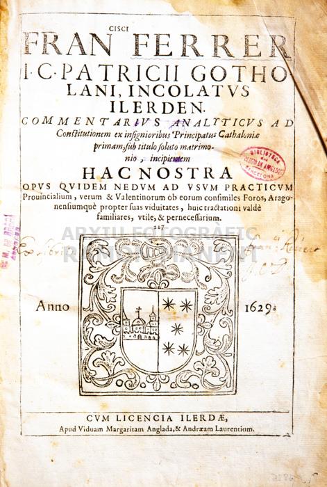 -COMENTARIUS -
BIBLIOTECA COL LEGI ADVOCATS