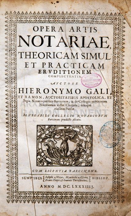 -OPERA ARTIS -
BIBLIOTECA COL LEGI ADVOCATS