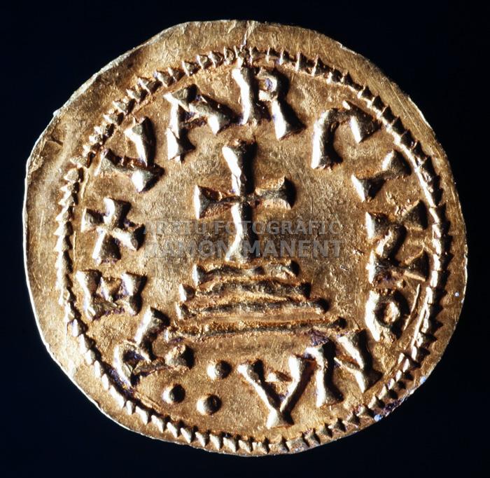 LEOUIGIL TREMISSIS DE VARCINONA 
MONEDA Nº INV :9869 
M N A C