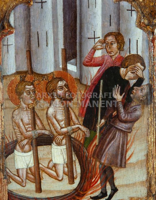 RETAULE DE SANTPEDOR S XIV MEV JUDICI DE SANT COSME I SANT DAMIA 
M E V