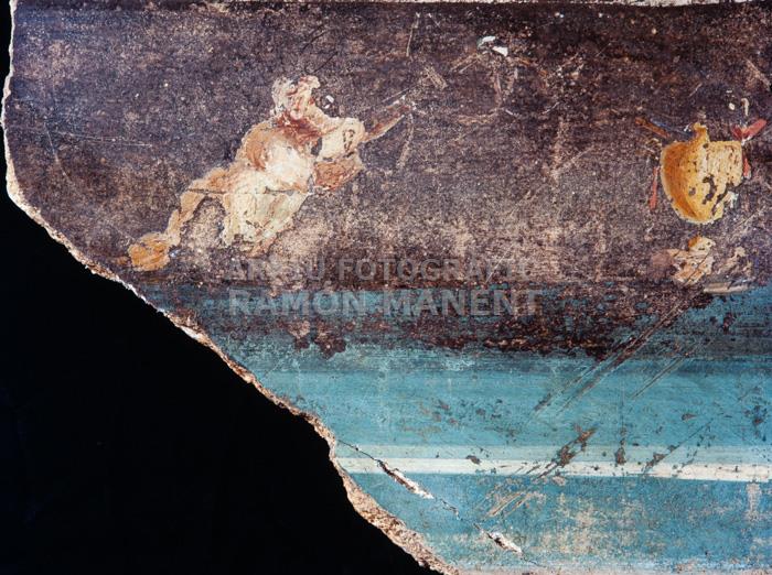 PINTURA MURAL ROMANA PROCEDENT D´EMPURIES 
M A C