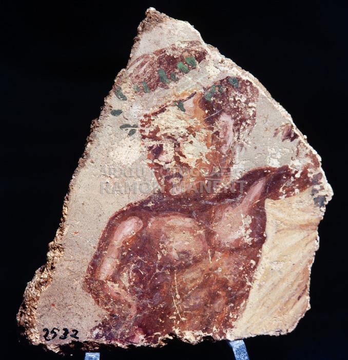 CAP DE JOVE PINTURA EMPURIES 
MUSEU ARQUEOLÒGIC DE CATALUNYA