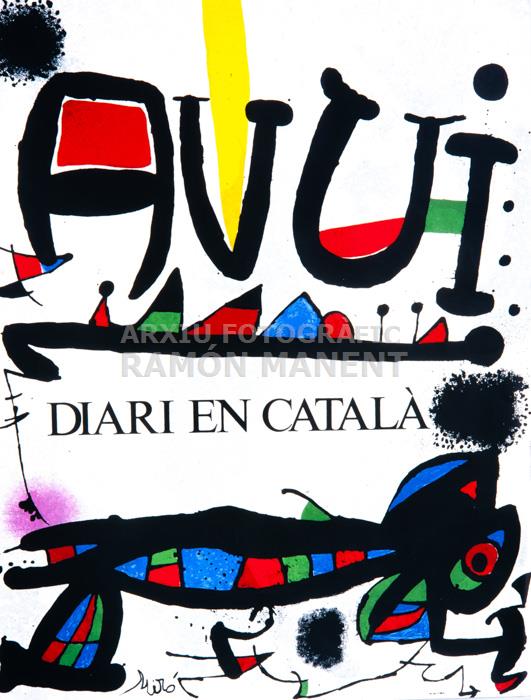 AVUI DIARI EN CATALA J MIRO CARTELL